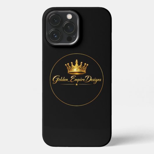 iPhone funda para móvil negro y dorado iPhoneケース (裏面)