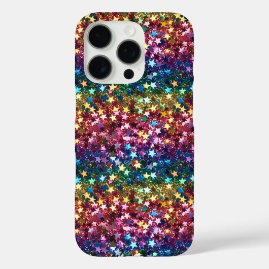 iphone glitter star pattern phone case Case-Mate iPhoneケース (裏面)