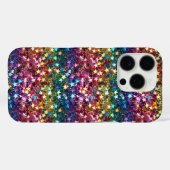 iphone glitter star pattern phone case Case-Mate iPhoneケース (裏面 (横))