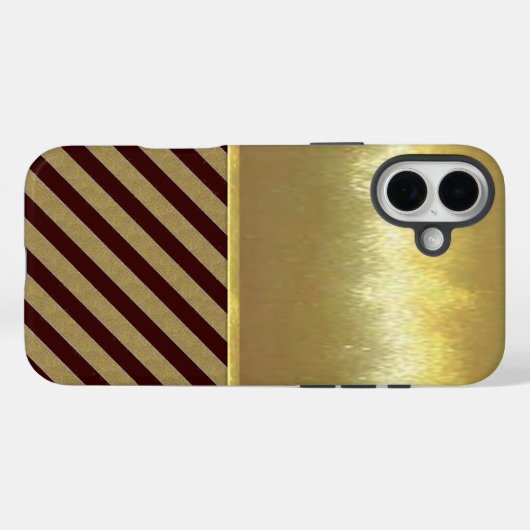 iPhone Gold Design Case Case-Mate iPhoneケース (裏面 (横))