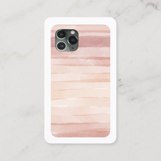 iPhone instagramのブロガーdusty pink 名刺 (裏面)