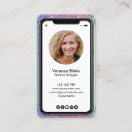 iPhone instagramブロガー 名刺