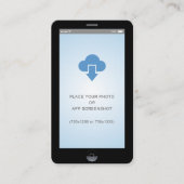 iPhone iOSスタイルアプリのスクリーンショット写真 名刺 (正面)