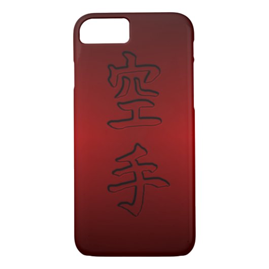 iPhone/iPadの場合: 空手の空手(中国のな漢字) Case-Mate iPhoneケース (裏面)