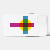 iPhone/iPadカバー（ミニマリストクロスシンボル付） Case-Mate iPhoneケース (裏面 (横))