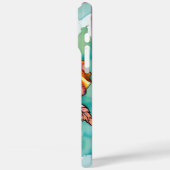 iPhone / iPadケースのフローラ水色 Case-Mate iPhoneケース (裏面 / 左)