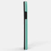 iPhone / iPadケースアクアグリーンストライプ Case-Mate iPhoneケース (裏面/右)