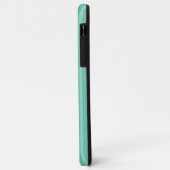 iPhone / iPadケースアクアグリーンストライプ Case-Mate iPhoneケース (裏面/左)