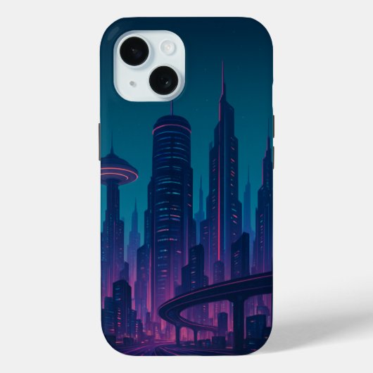 iPhone / iPadケースサイバーシティグロー Case-Mate iPhoneケース (裏面)