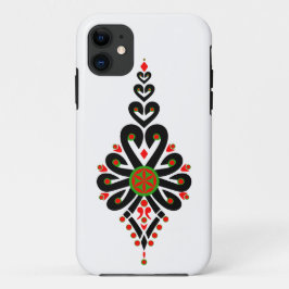 iPhone / iPadケースフォークパターンのポーランドの高原 iPhone 11 ケース