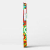 iPhone / iPadケースペイズリー赤と緑 Case-Mate iPhoneケース (裏面 / 左)