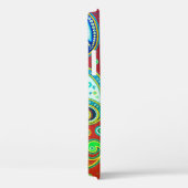 iPhone / iPadケースペイズリー赤と緑 Case-Mate iPhoneケース (裏面 / 右)