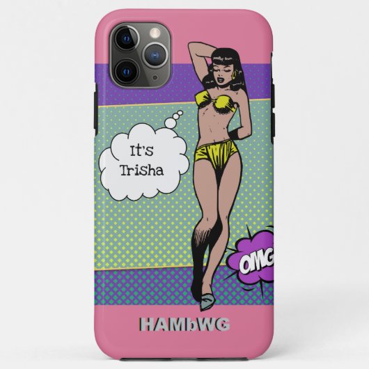 iPhone / iPadケースロカビリーBabe HAMbWG Case-Mate iPhoneケース (裏面)