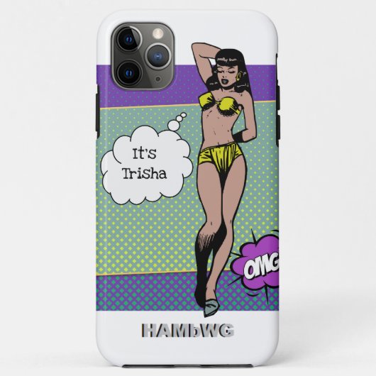 iPhone / iPadケースロカビリーBabe HAMbWG Case-Mate iPhoneケース (裏面)