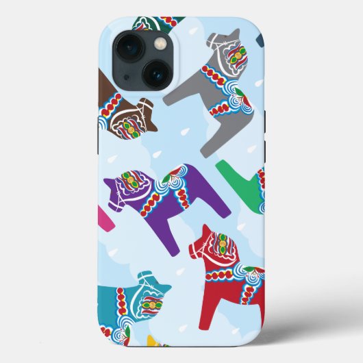 iPhone / iPadケース北欧ダラ馬パターン Case-Mate iPhoneケース (裏面)