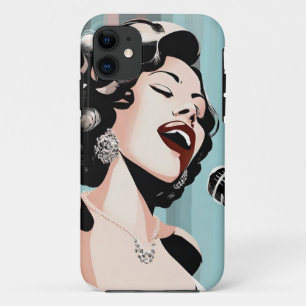 iPhone / iPadケース女性ナイトクラブシンガー 11 ケース