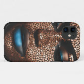 iPhone / iPadケース女性ブルー銅モサイア Case-Mate iPhoneケース (裏面(横))