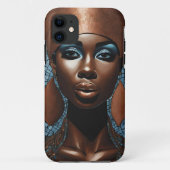 iPhone / iPadケース女性モザイク銅青 Case-Mate iPhoneケース (裏面)