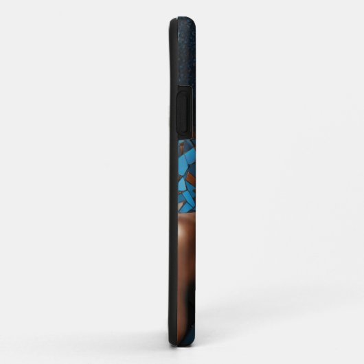 iPhone / iPadケース女性銅ブルーモサイアック Case-Mate iPhoneケース (裏面/右)