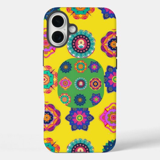 iPhone / iPadケース歴史的なモチーフ黄色 Case-Mate iPhoneケース (裏面)