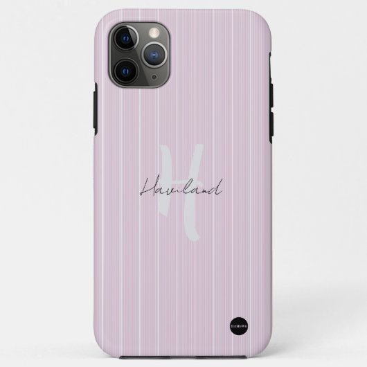 iPhone / iPadケース淡い色のピンク線 Case-Mate iPhoneケース (裏面)