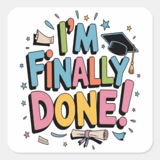 iPhone / iPadケース スクエアシール (正面)