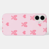 iPhone / iPadケース 可愛いピンクのリボンとハート Coque Case-Mate iPhoneケース (裏面 (横))