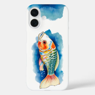 iPhone / iPadケース – 水彩シリーズ:コイ魚 16ケース