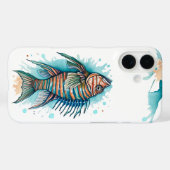 iPhone / iPadケース – 水彩シリーズ：ライオンフィッシュ Case-Mate iPhoneケース (裏面 (横))