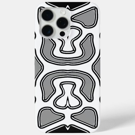 iPhone / iPadケース、白鮮やかと黒のデザイン Case-Mate iPhoneケース (裏面)