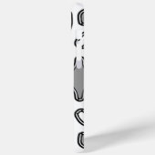 iPhone / iPadケース、白鮮やかと黒のデザイン Case-Mate iPhoneケース (裏面 / 左)