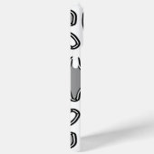 iPhone / iPadケース、白鮮やかと黒のデザイン Case-Mate iPhoneケース (裏面 / 右)