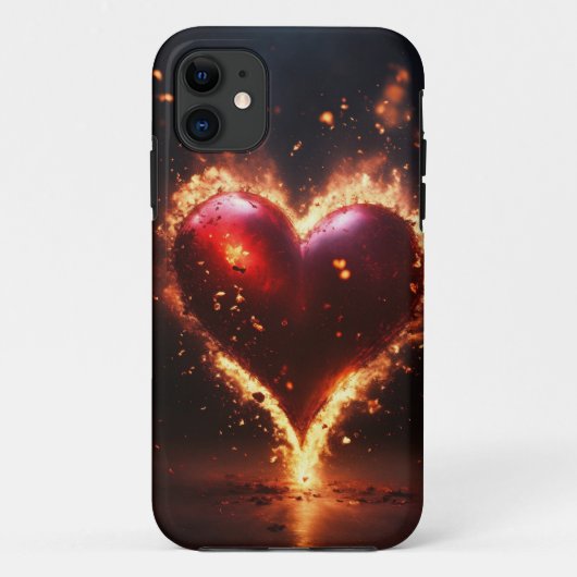 iPhone / iPadケース 赤い炎 – 激しい炎のエネルギー Case-Mate iPhoneケース (裏面)