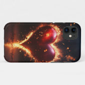 iPhone / iPadケース 赤い炎 – 激しい炎のエネルギー Case-Mate iPhoneケース (裏面(横))