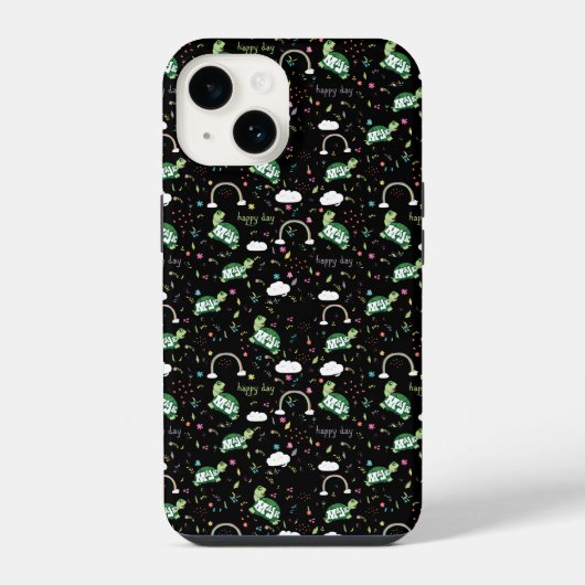 iPhone / iPadケース MaJk Turtle "Happy Day" デザイン iPhoneケース (裏面)