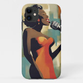 iPhone / iPadケースFemaleNightclub歌手 Case-Mate iPhoneケース (裏面)