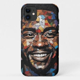 iPhone / iPadケースMens Mosiacカラフル顔 11 ケース