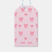 iPhone / iPad case Cute Pink Bows and Hearts Coque ギフトタグ (正面)
