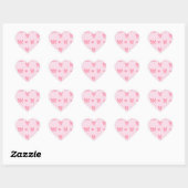 iPhone / iPad case Cute Pink Bows and Hearts Coque ハートシール (シート)
