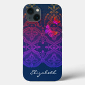 iPhone / iPad case DIY NAME ANTIQUE LACE IN GREY Case-Mate iPhoneケース (裏面)