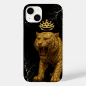 iPhone / iPad case  Furious Golden King Tiger with Case-Mate iPhoneケース (裏面)