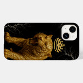 iPhone / iPad case Furious Golden King Tiger with Case-Mate iPhoneケース (裏面 (横))
