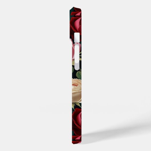 iPhone / iPad case red-white &pink roses Case-Mate iPhoneケース (裏面 / 左)