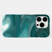 iPhone / iPad case Teal Marble Abstract Case-Mate iPhoneケース (裏面 (横))