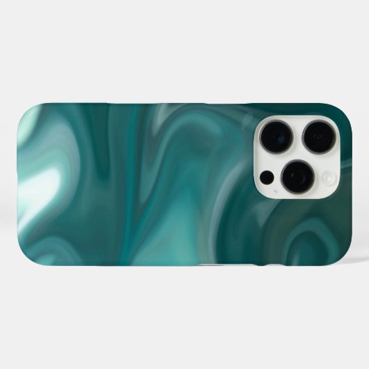 iPhone / iPad case Teal Marble Abstract Case-Mate iPhoneケース (裏面 (横))
