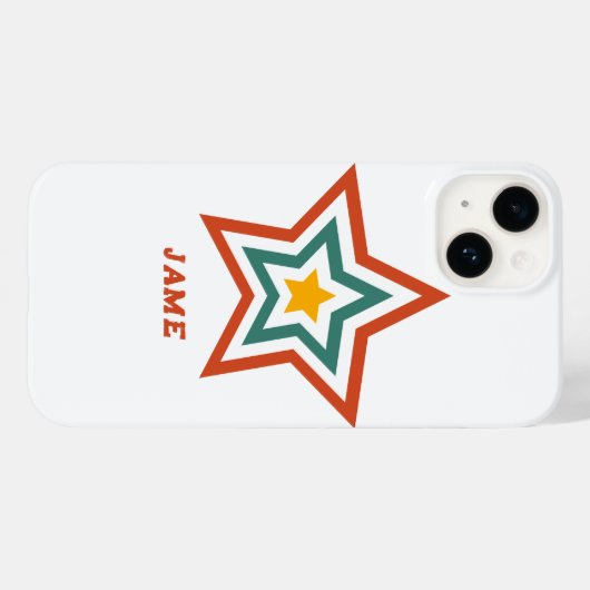 iPhone/iPad Case with Boho Groove Star and Custom  Case-Mate iPhoneケース (裏面 (横))
