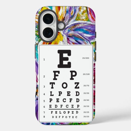 iPhone Opticalのアイチャート Case-Mate iPhoneケース (裏面)