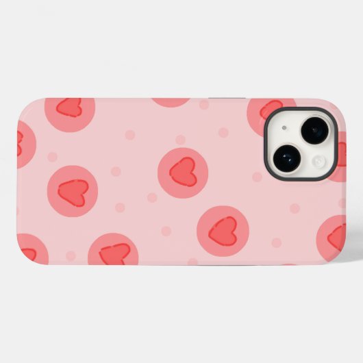 iPhone Pink case | cute love Case-Mate iPhoneケース (裏面 (横))