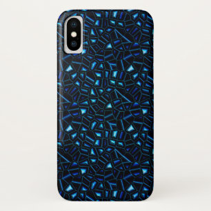 iPhone Xのための夜空のグリッターの抽象芸術の場合 X ケース