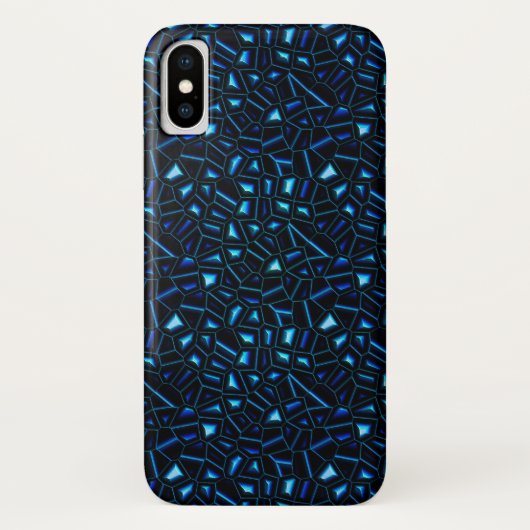 iPhone Xのための夜空のグリッターの抽象芸術の場合 Case-Mate iPhoneケース (裏面)